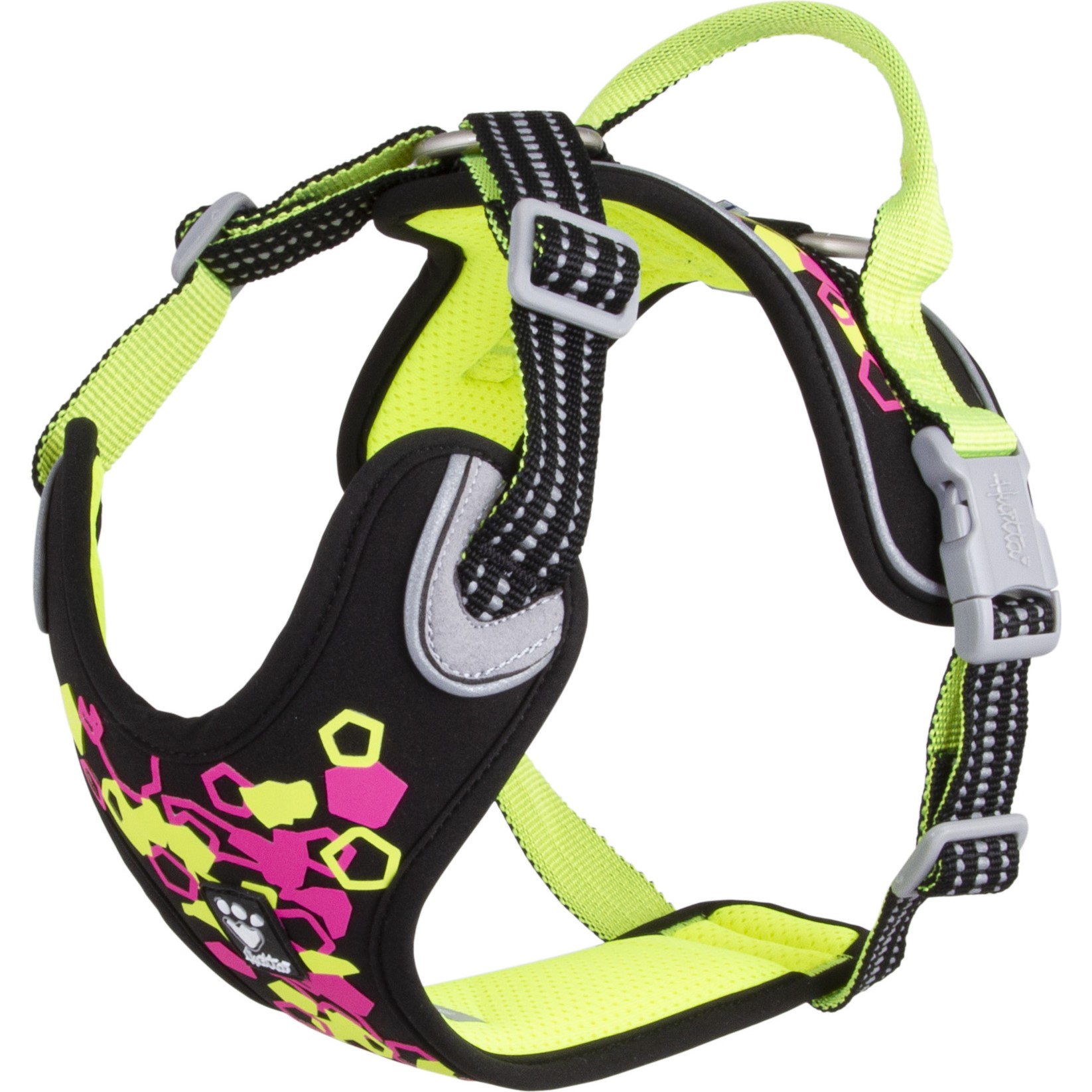 Bilde av Hurtta Weekend Warrior Hundesele Neon & Sort (60-80 cm)